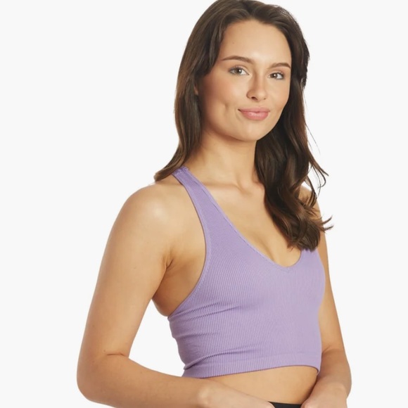 Free People Movement Free Throw Crop Purple Dust Size Medium - Picture 4 of 8